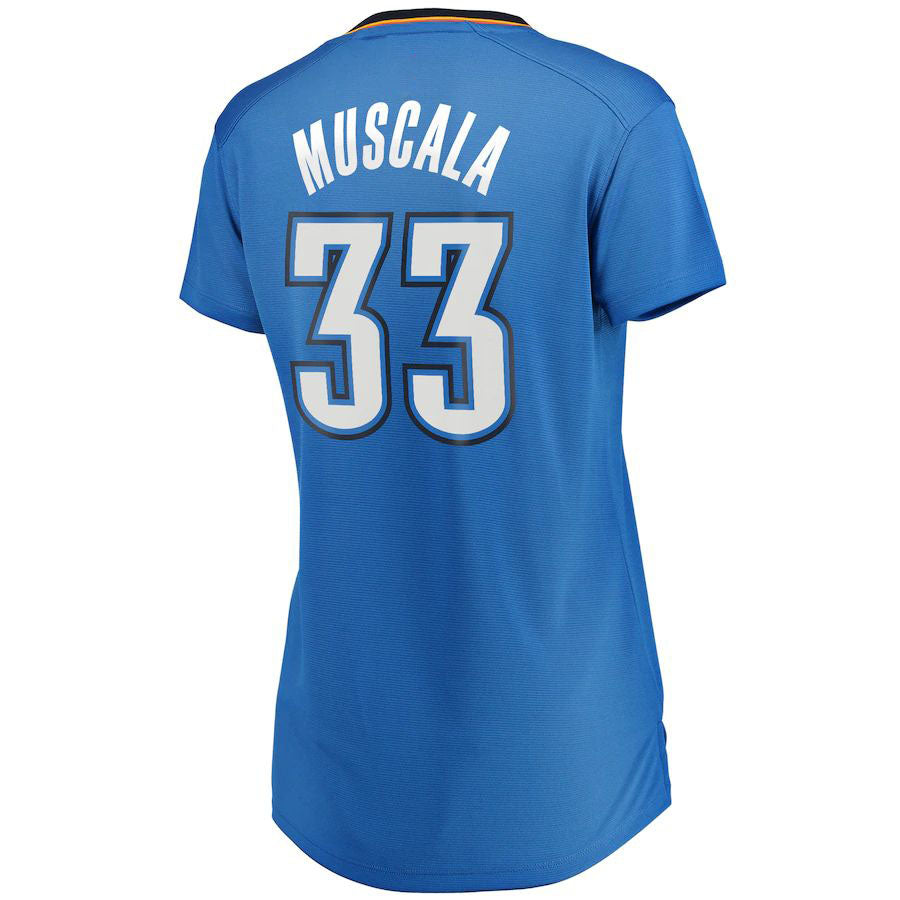 Custom #33 Blue OKC Basketball Shirt Top