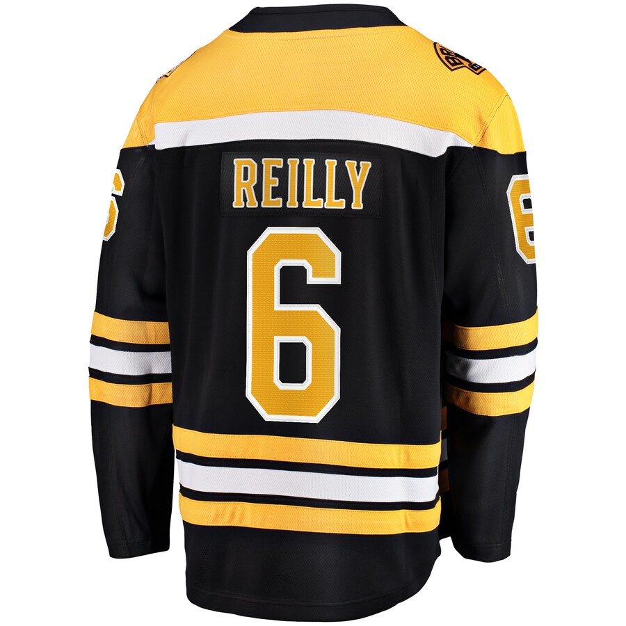 Custom #6 Black 2017 BOS Hockey Shirt Top