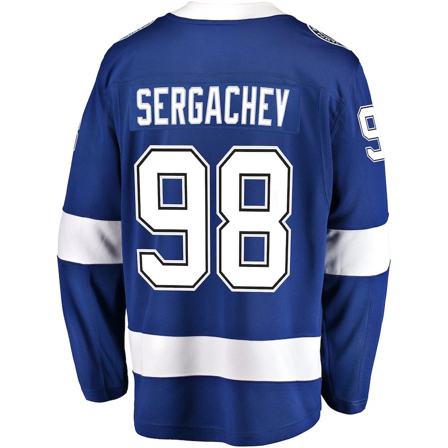 Custom #98 Blue TBL Hockey Shirt Top