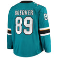 Custom #89 Teal SJS Hockey Shirt Top