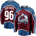 Custom #96 Burgundy 2022 Stanley Cup COL Hockey Shirt Top