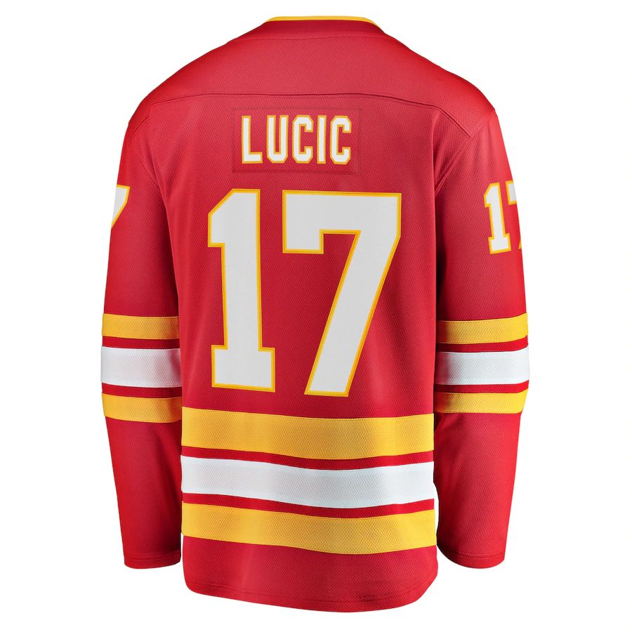 Custom #17 Red CGY Hockey Shirt Top