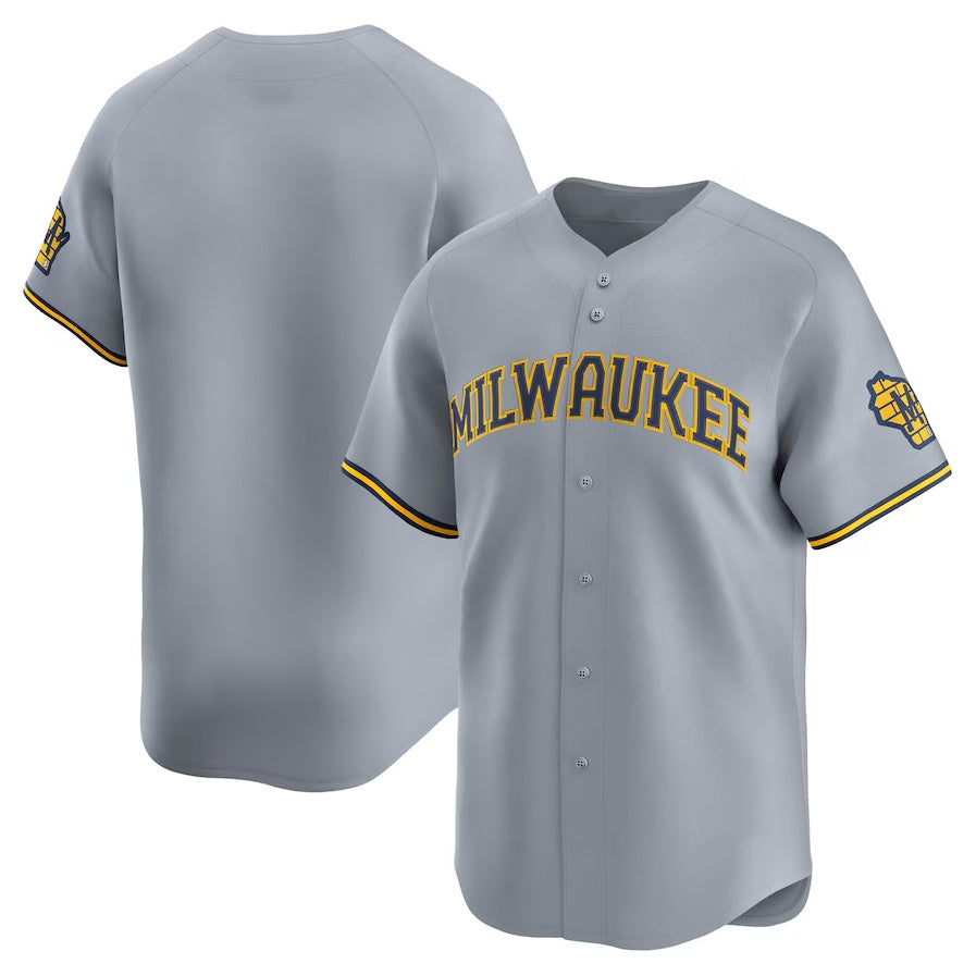 Custom Gray MIL Baseball Shirt Top