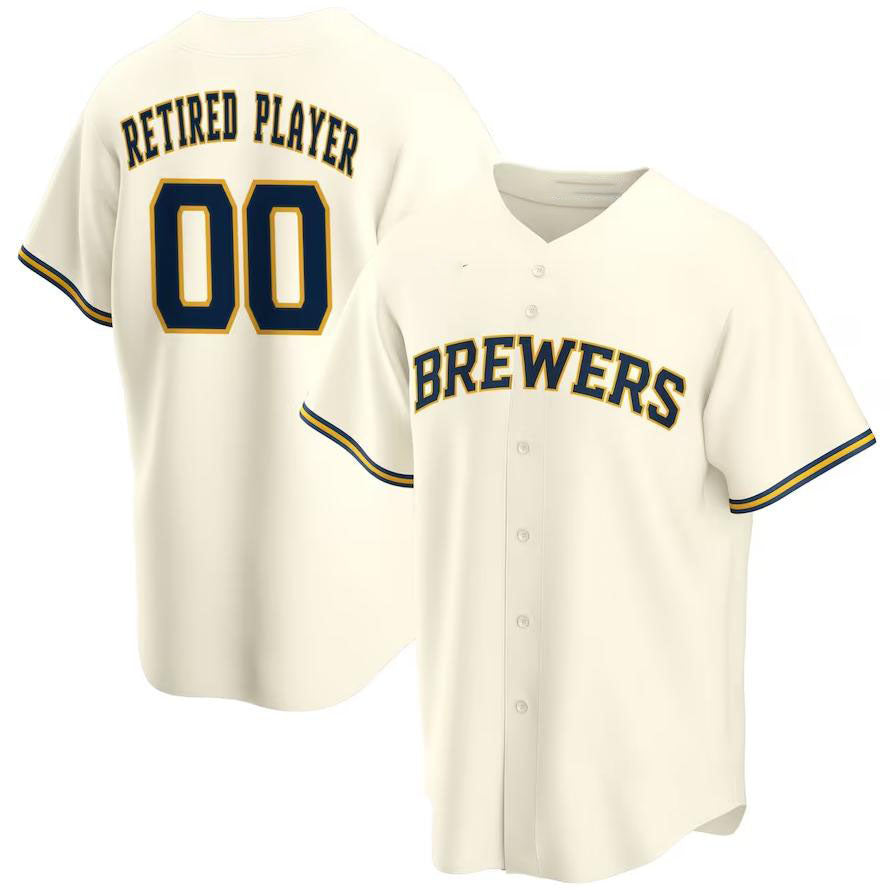 Custom Cream MIL Baseball Shirt Top
