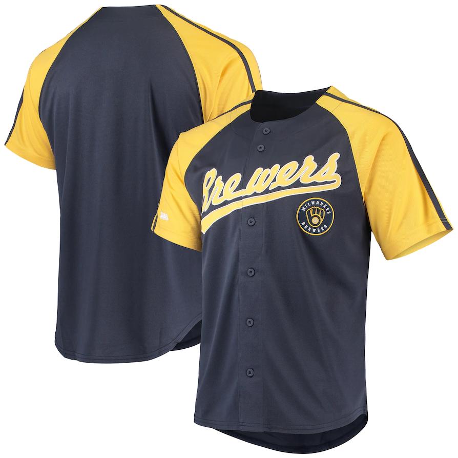 Custom Navy MIL Baseball Shirt Top