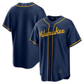 Custom Navy MIL Baseball Shirt Top
