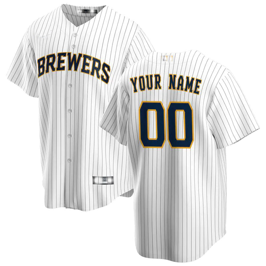Custom White MIL Baseball Shirt Top