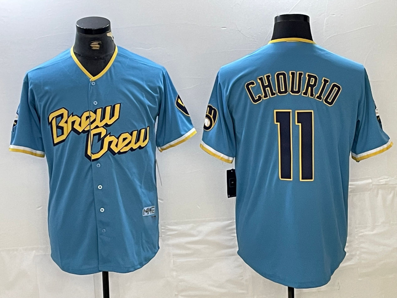 Custom #11 Blue 2022 City Connect MIL Baseball Shirt Top