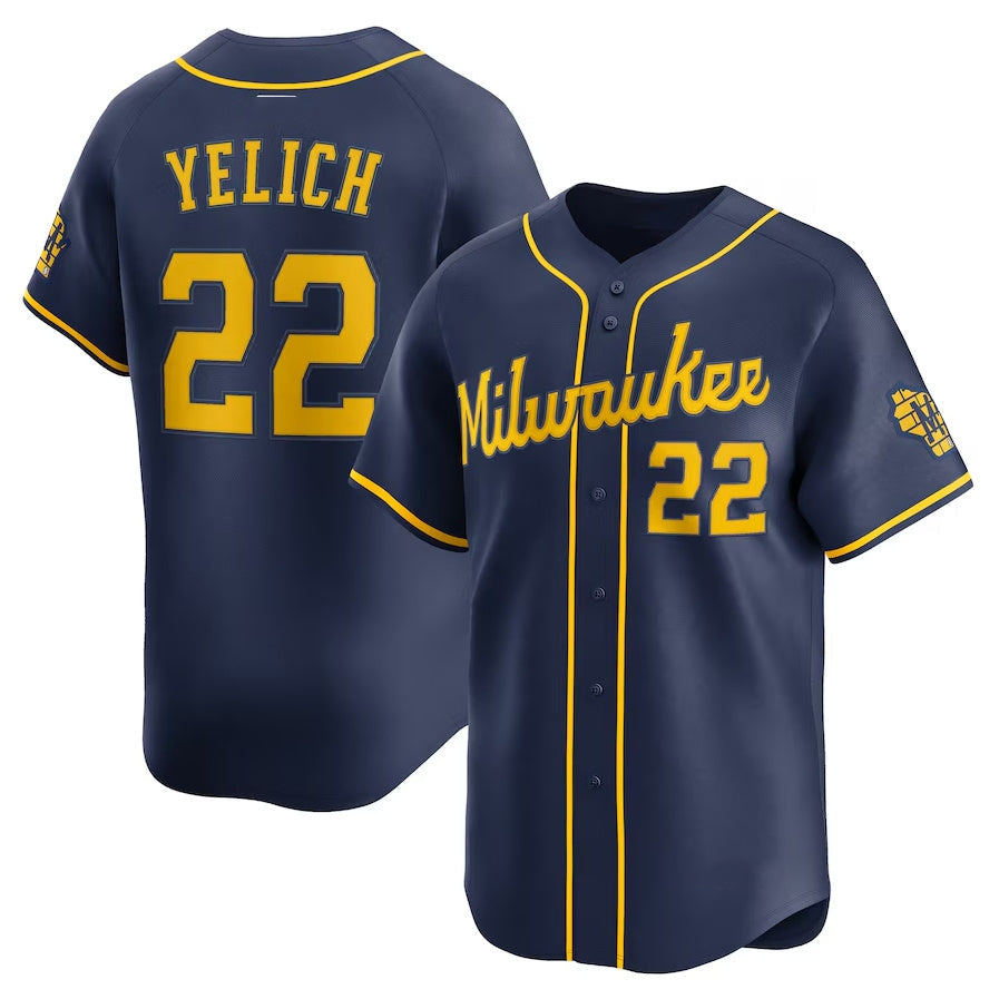 Custom #22 Navy MIL Baseball Shirt Top