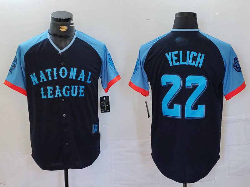 Custom #22 Navy 2024 All Star MIL Baseball Shirt Top