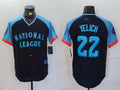 Custom #22 Navy 2024 All Star MIL Baseball Shirt Top