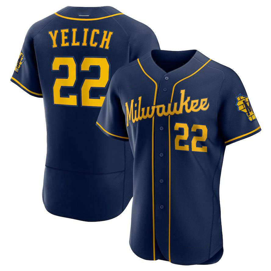 Custom #22 Navy MIL Baseball Shirt Top