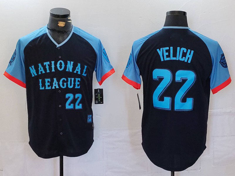 Custom #22 Navy 2024 All Star MIL Baseball Shirt Top