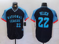 Custom #22 Navy 2024 All Star MIL Baseball Shirt Top
