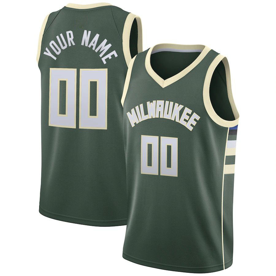 Custom Hunter Green MIL Basketball Shirt Top