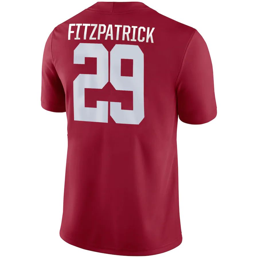 Custom #29 Crimson College Shirt Top