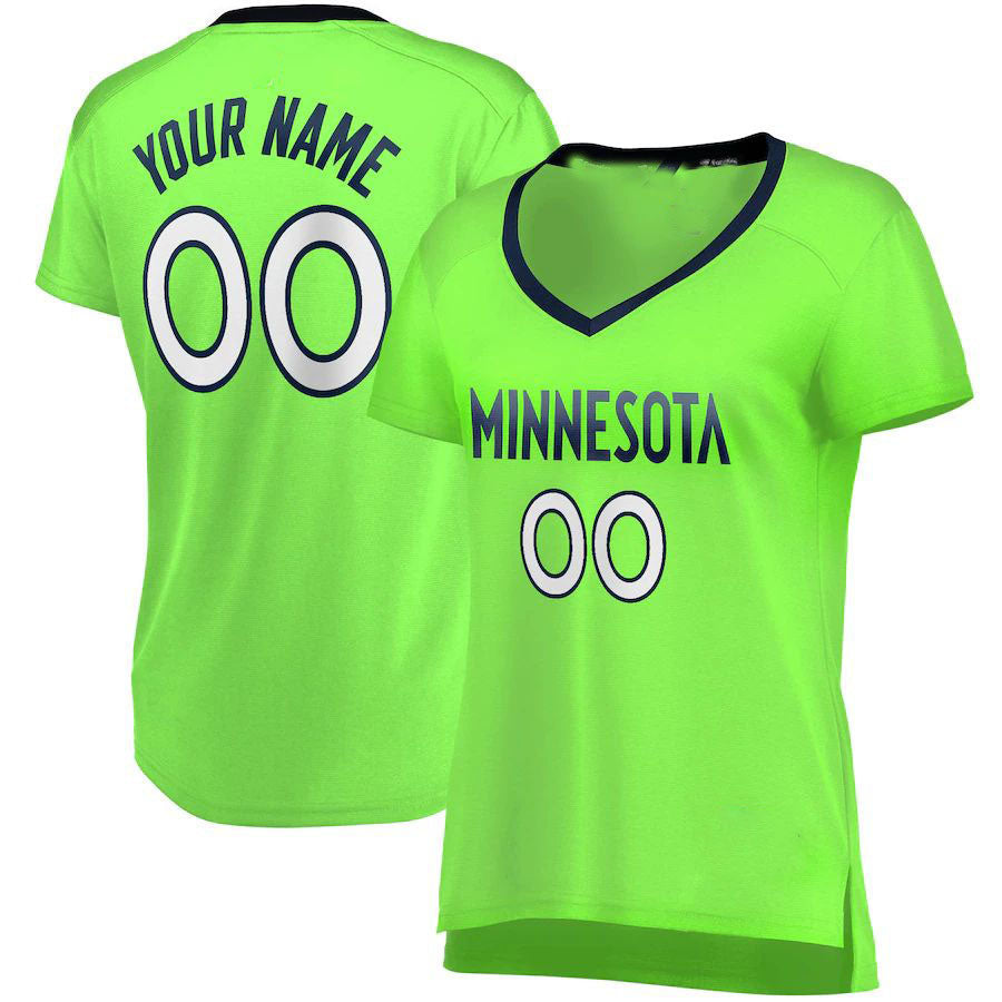 Custom Green MIN Basketball Shirt Top