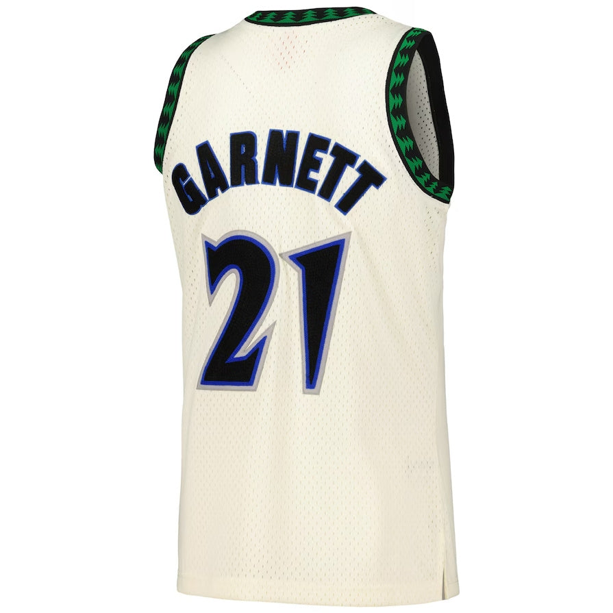Custom #21 Cream MIN Basketball Shirt Top