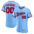 Custom Light Blue MIN Baseball Shirt Top