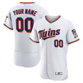 Custom White MIN Baseball Shirt Top