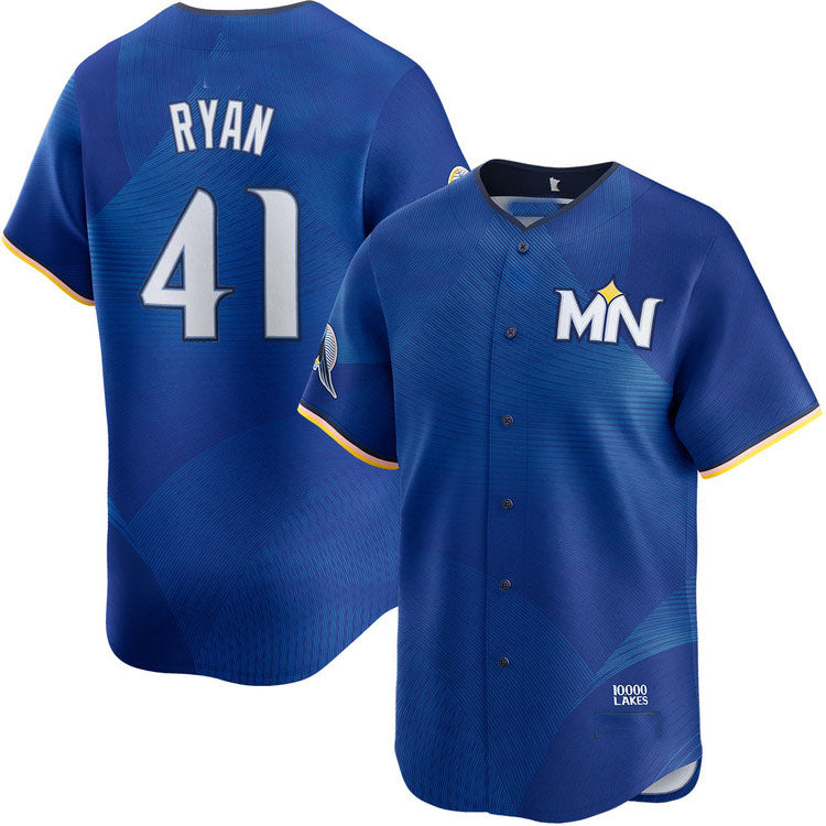 Custom #41 City Connect MIN Baseball Shirt Top