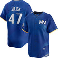 Custom #47 City Connect MIN Baseball Shirt Top