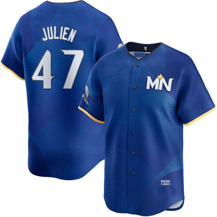 Custom #47 City Connect MIN Baseball Shirt Top