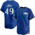 Custom #49 City Connect MIN Baseball Shirt Top