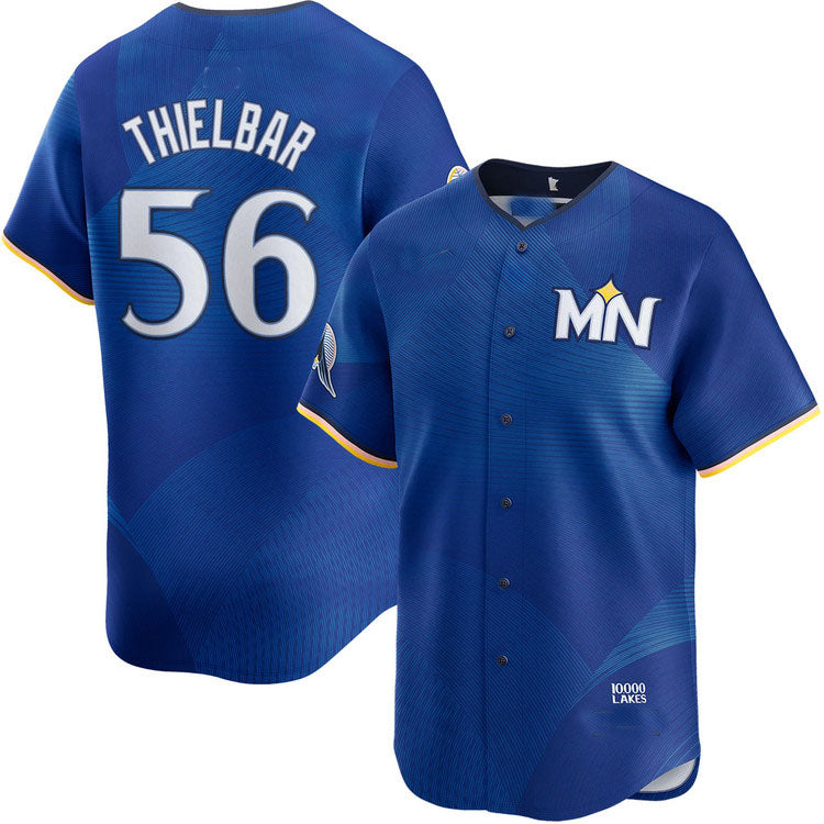 Custom #56 City Connect MIN Baseball Shirt Top