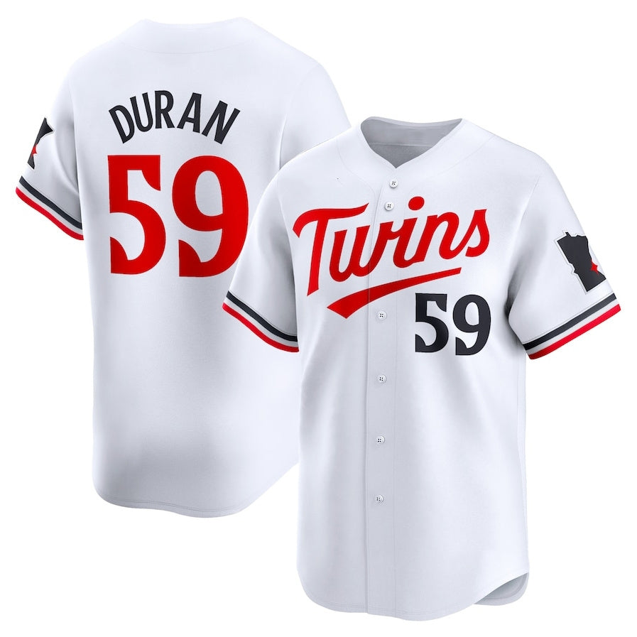 Custom #59 White MIN Baseball Shirt Top