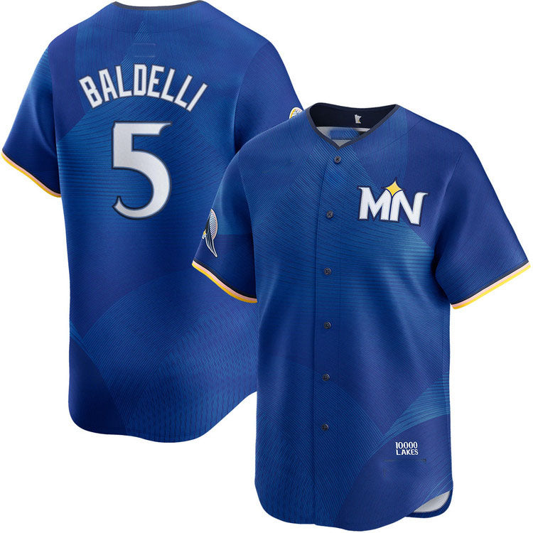 Custom #5 City Connect MIN Baseball Shirt Top