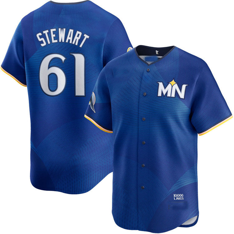 Custom #61 City Connect MIN Baseball Shirt Top