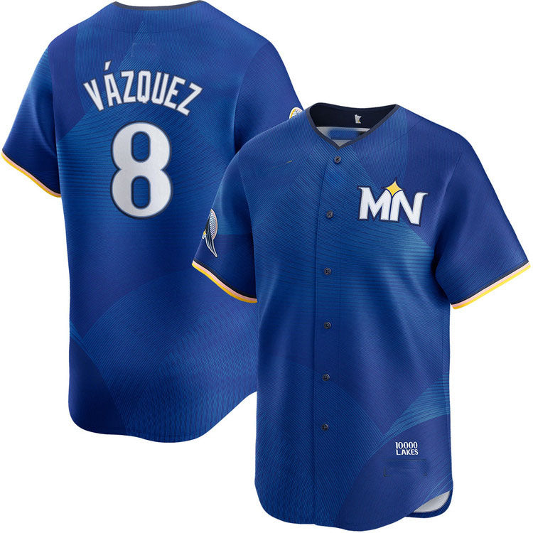Custom #8 City Connect MIN Baseball Shirt Top