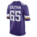 Custom #65 Purple MIN Football Shirt Top