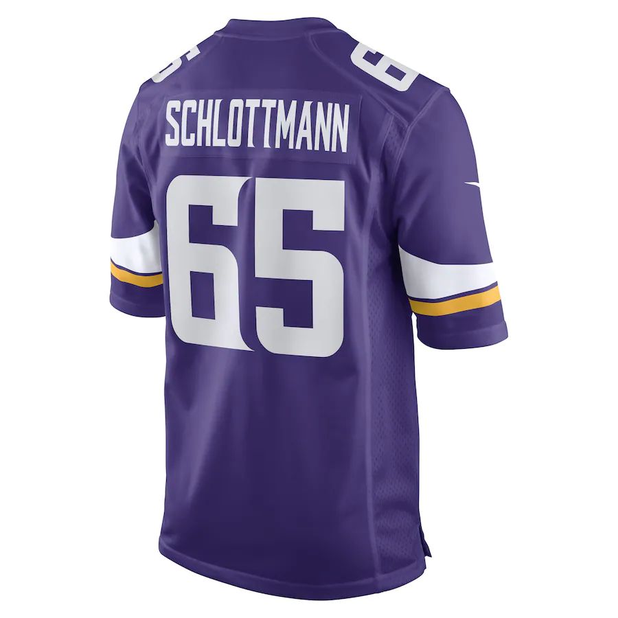 Custom #65 Purple MIN Football Shirt Top
