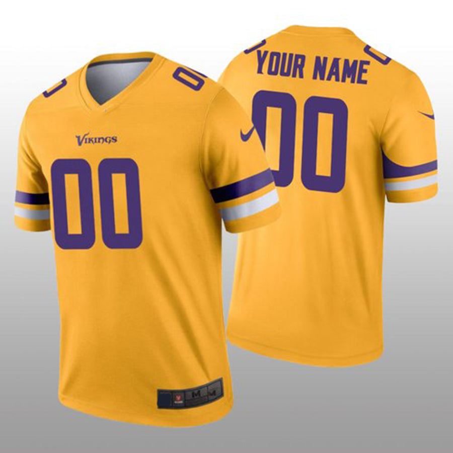 Custom Gold MIN Football Shirt Top