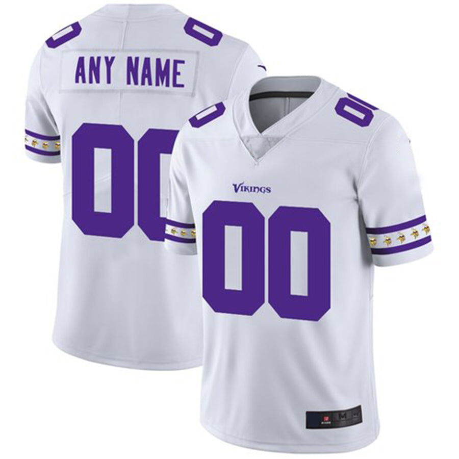 Custom White MIN Football Shirt Top