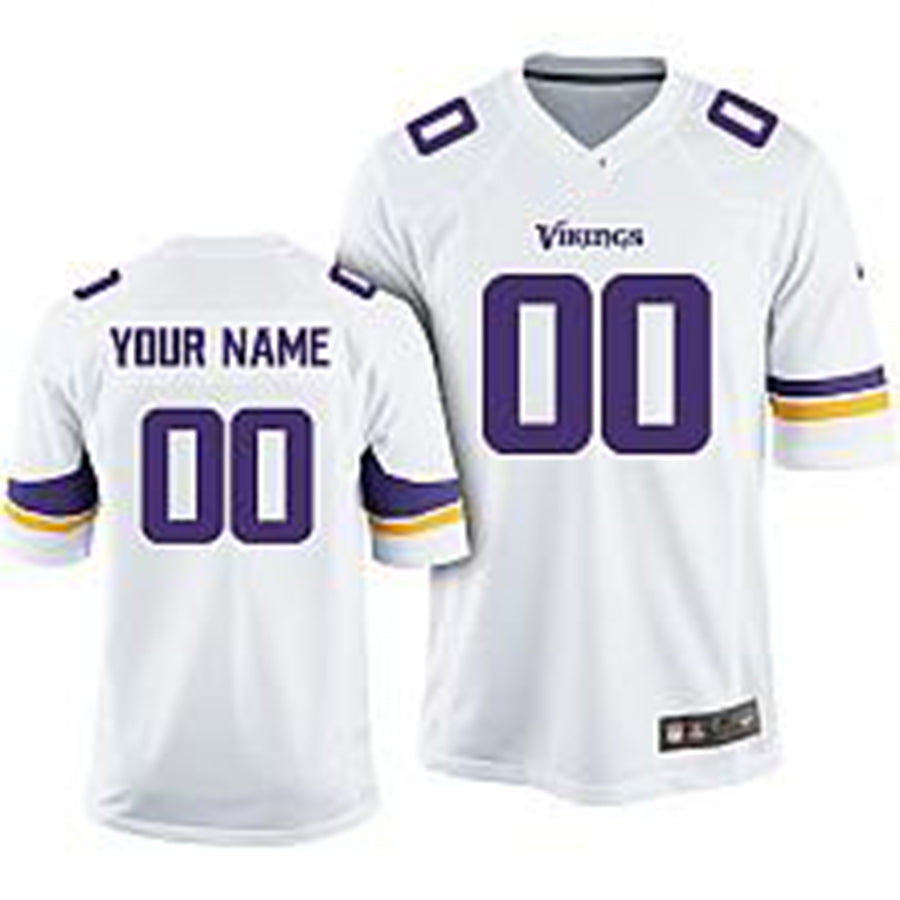 Custom White MIN Football Shirt Top
