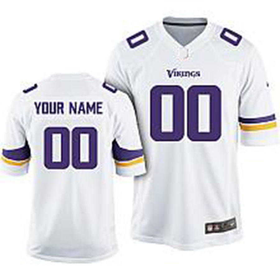 Custom White MIN Football Shirt Top