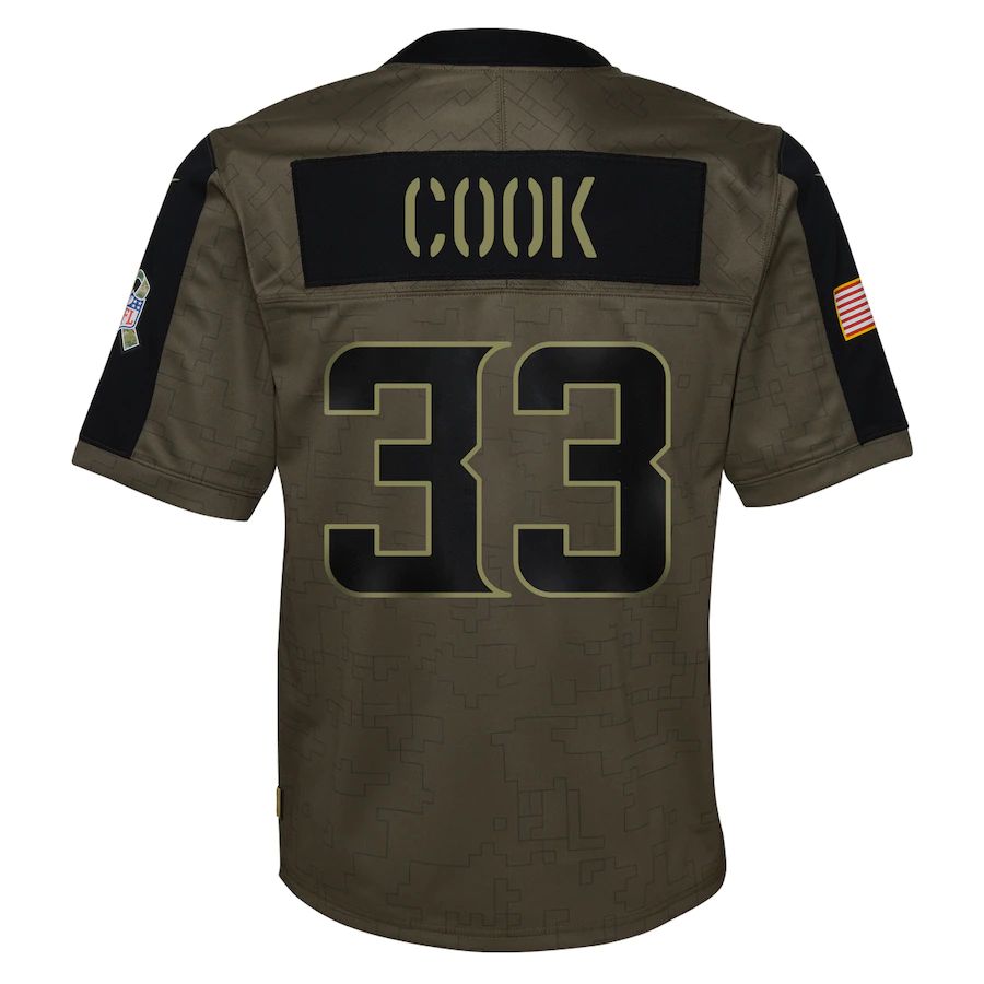 Custom #33 Olive 2021 MIN Football Shirt Top