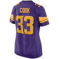 Custom #33 Purple MIN Football Shirt Top