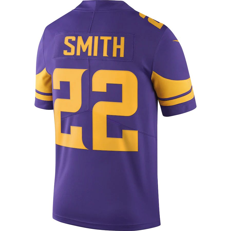 Custom #22 Purple MIN Football Shirt Top