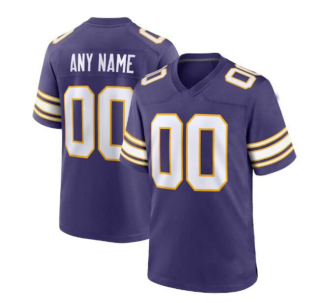 Custom Purple MIN Football Shirt Top