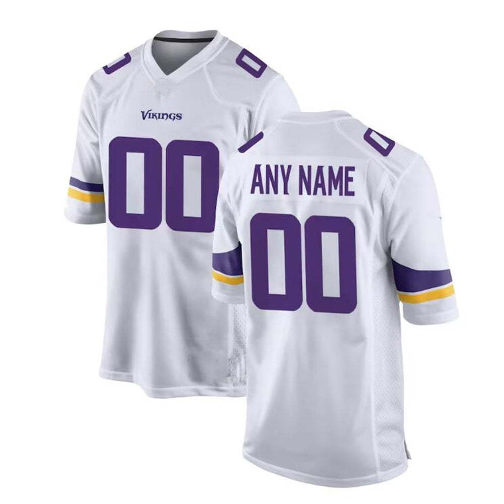 Custom White MIN Football Shirt Top