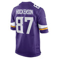 Custom #87 Purple MIN Football Shirt Top
