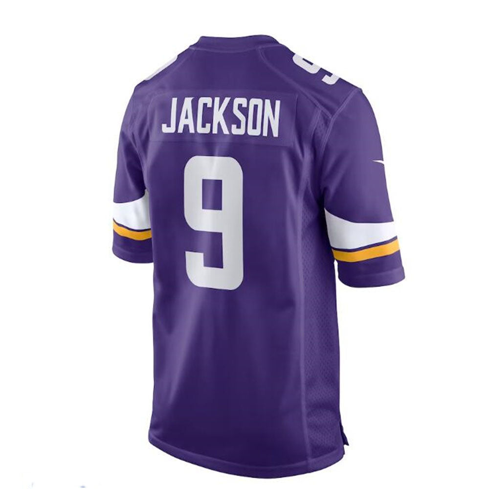 Custom #9 Purple MIN Football Shirt Top