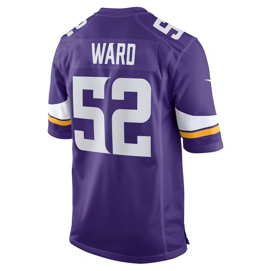 Custom #52 Purple MIN Football Shirt Top