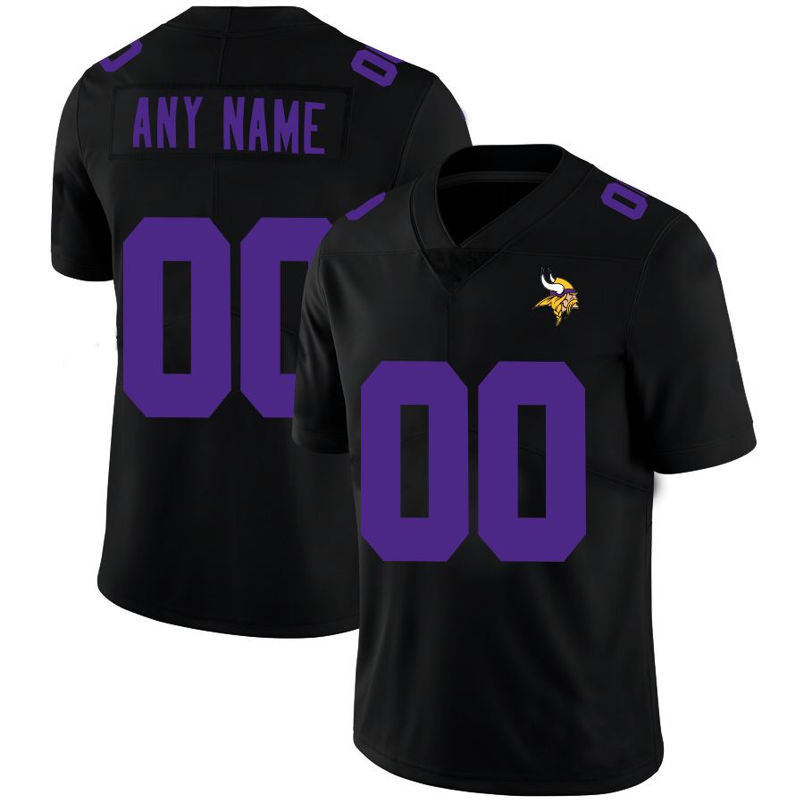 Custom Black MIN Football Shirt Top