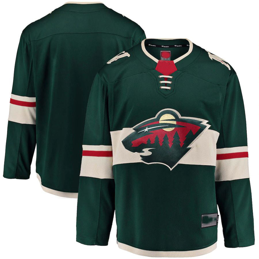 Custom Green MIN Hockey Shirt Top