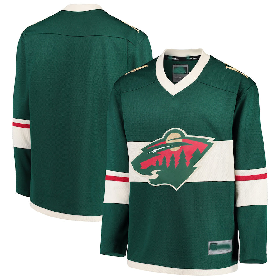 Custom Green MIN Hockey Shirt Top